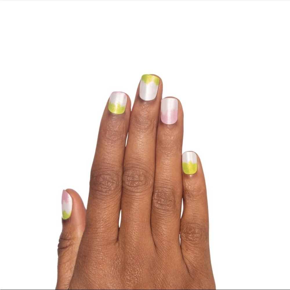 *Retired* Color Street: To Dye For | Easter Spring Pastel Green Pink White - Picture 2 of 8